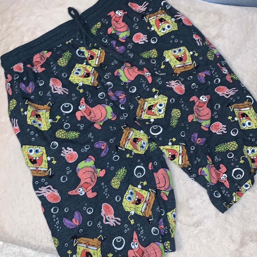 Mens Large SpongeBob Nickelodeon lounge shorts